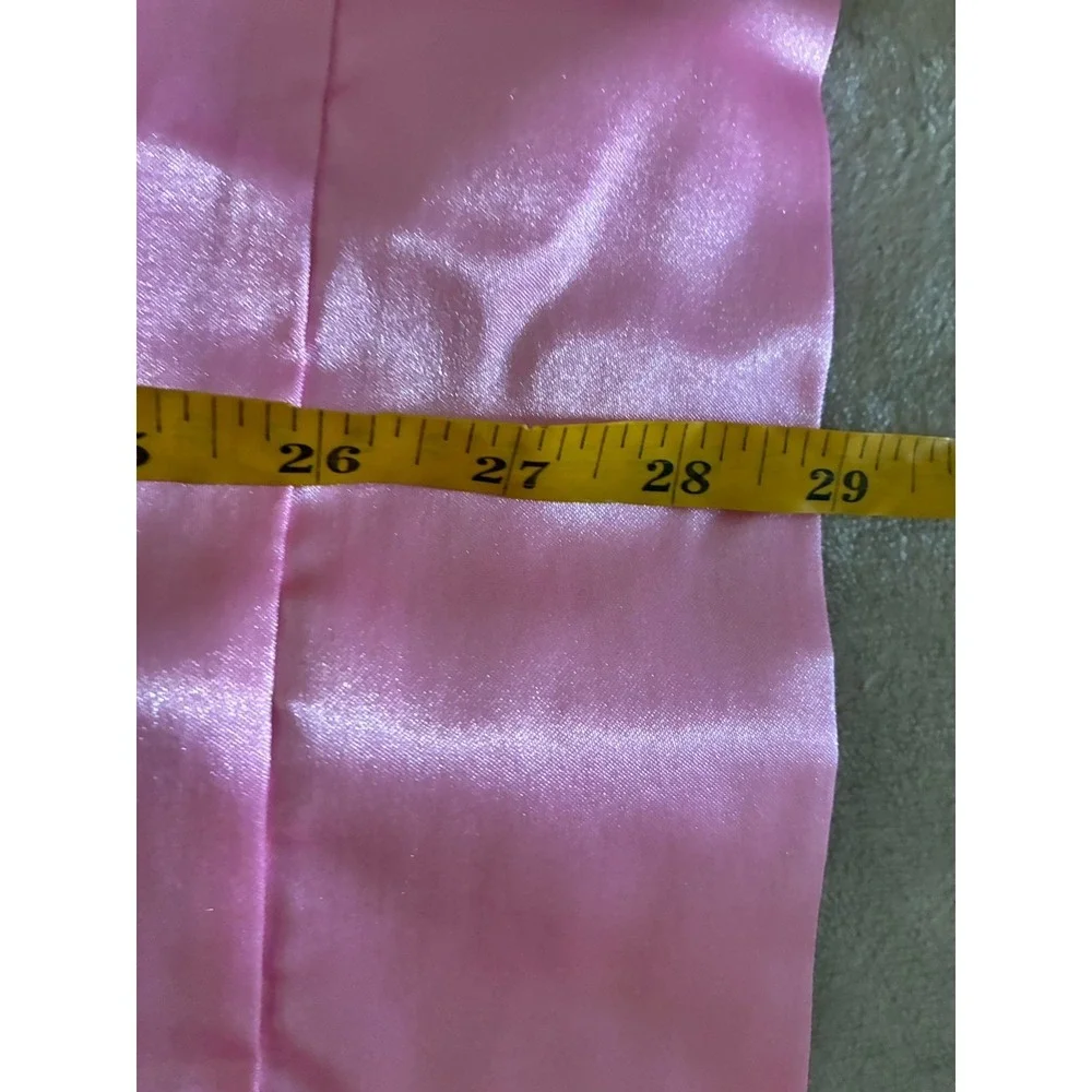 Sleeping Beauty Pillow Case Pink Satin Vtg‎